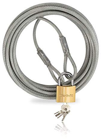 Dolezych Cable de Protección Antirrobo para Muebles y Gastronomía ; Longitud de 10 M