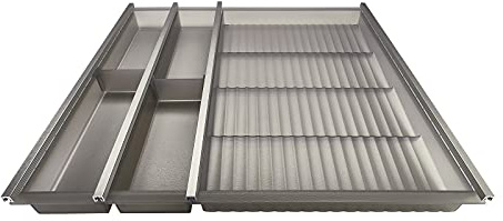 Gewürzeinsatz Cuisio Besteckeinsatz für 600 mm Korpusbreite Tiefe 473 mm | transluzent-graphitgrau für Schubladen von SOTECH