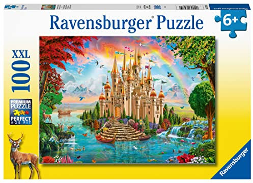 Ravensburger Kinderpuzzle - Märchenhaftes Schloss - 100 Teile Puzzle für Kinder ab 6 Jahren
