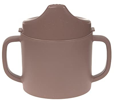 LÄSSIG Dryckesmugg för barn med handtag och avtagbart lock 150 ml/Sippy Cup Uni Choco