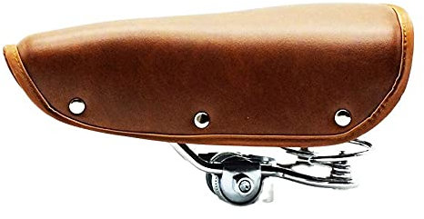 Fahrradsattel, ergonomischer bequemer Cityrad Sattel weicher Fahrradsitz Retro Fahrradsattel PU Leder Fahrradsattel Vintage Sitzkissen Rennradsattel