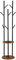 HOOBRO Garderobenständer, Freistehender Kleiderständer, Garderobe in Baumform mit 8 Haken, 2 Runde Ablagen, für Kleidung, Hut, Tasche, Wohnzimmer, Schlafzimmer, BüroDunkelbraun-Schwarz EBF33YM01G1