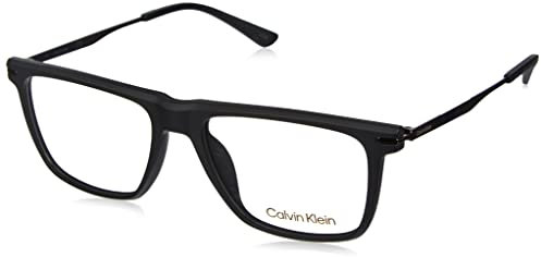 Calvin Klein Unisex CK22502 Sunglasses, 002 Matte Black, 55