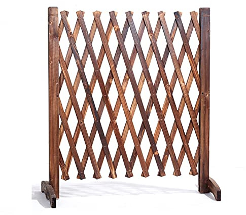 BXKCFYBSQ Extended Wooden Fence, Telescopic Plant Climbing Frame, Wooden Garden Lattice Fence/Christmas Tree Fence Privacy Fence Screen (Size : H150xL210cm)