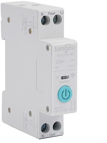 pour Tuya Disjoncteur intelligent WiFi 1P DIN Rail Home Remote Control Switch Protection Intelligent Disjoncteur - 32 A