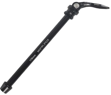 catazer Fahrrad-Durchachse, 12 mm, Vorder-/Hinterradnabe, Schnellspanner-Spieße mit 1,5 Gewindesteigung, 15 mm, ultraleichter Schaft-Spieß