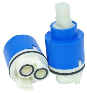 Schläfer 480068 | Kartusche Mischbatterie 35 mm, Ersatzkartusche aus Keramik mit 2 Füßen, für Einhebelmischer in Küche, Bad, Dusche und Badewanne