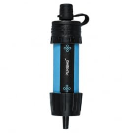 Puribag Micro mini filtre à eau à membrane | Paille filtrante légère et compacte pour camping/randonnée – Purificateur d'eau portable/filtre de survie – Élimine 99,99 % des bactéries, filtre 5 000 L