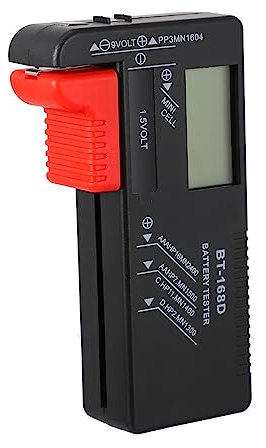 Homoyoyo Digitaler Batterietester Bt-168d Für Aa Aaa Mono Mignon 1,5v 9v Knopfzellen Tragbar Kompaktes Batteriespannungsprüfgerät Mit Analoger Anzeige