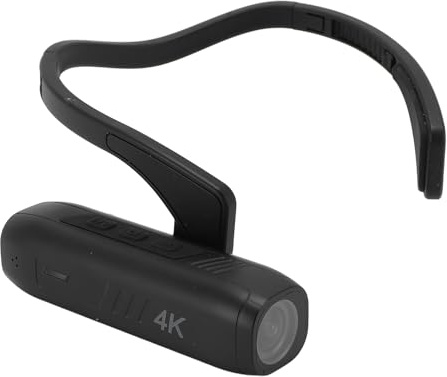 Yanmis 4K Head Mounted Video Camera, 4K 60FPS 42MP Camcorder, EIS 6.0 Anti Shake 120° Wide Angle Wearable Camera with 2 Axis Stabilizer, APP Control for Vlog, Sports