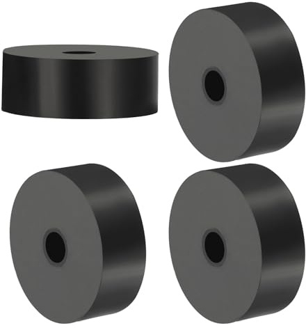 PATIKIL Entretoise en Caoutchouc Polyvalente, 4 Pièces 8mm ID X 40 OD X 15mm T Rondelles D'Isolation Anti-Vibrations en Néoprène pour Boulons Hvac Accessoires de Voiture
