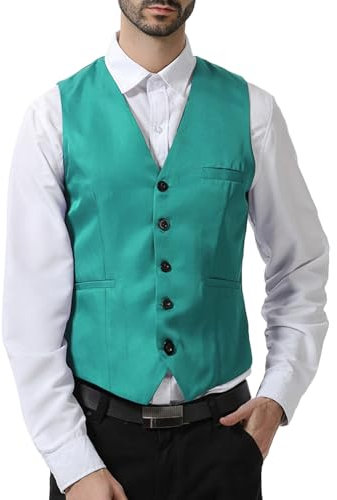 SRZYMJ Herren Anzug Weste Tweed Westen Gilet Wollen Notch Retro Vintage Hochzeit Bräutigam Lässig Grün Für Hochzeit Groomsmen Angelweste Anzug Hemd Herren Sommer Anzug Herren Slim Fit Fischgrätweste
