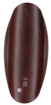 perfk Bilancia Digitale Grams Mini Bilancia Multiuso Leggera Professionale Bilancia Elettronica in Legno per tè Bilancia per caffè Sala da tè Bar, Profondo Rosso