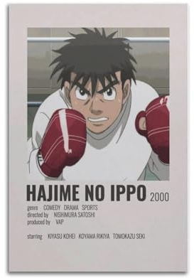 HUEAEHAHE Hajime - Póster decorativo de No Ippo para habitación, póster estético para decoración de pared, 30 x 45 cm, estilo sin marco