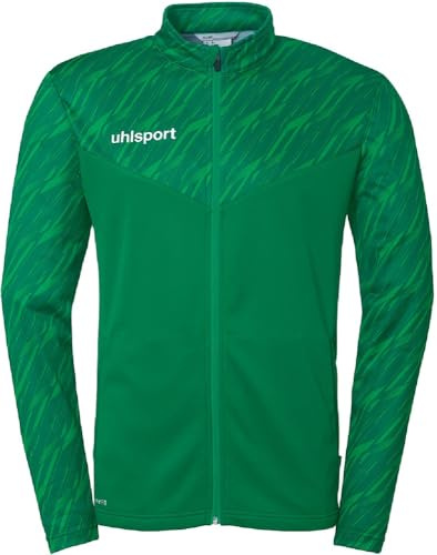 uhlsport fotboll progressive 28 poly herrjacka träningsjacka sportjacka sweatshirtskjorta utan huva med ståkrage och fickor med dragkedja