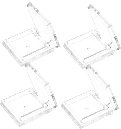 Generisch 4Pcs Transparent Quadratische Mini Lidschattenbox Make Up Make Up Kit Leer Rouge Hülle Make Up Mischung Palette Highlighter Make Up Glitzer Klarspeicher Mit Lids Lidschatten