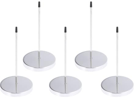 VILLCASE Tickethalter Straight-bar Bill Spike 5-teilig Silber Memohalter Spike Für Buchhalter