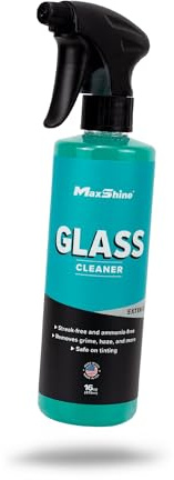 Maxshine 16oz Universal Glass Cleaner – Streak-Free Car Window Cleaner – Ammonia-Free Auto Glass Spray for Tinted Windows, Mirrors & Windshields – Removes Grime, Grease & Haze