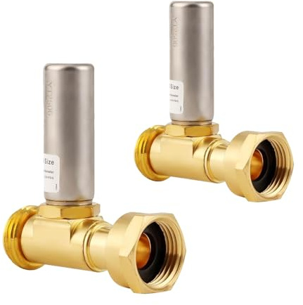 PLUMBINGMASTER 3/4Water Hammer Arrestor for Washing Machine,2pcs | Stainless steel chamber, Swivel FHT x MHT fit most hoses, Absorbs shock, cuts noise