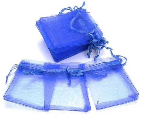 Geschenktüten, Partygeschenktüten, Organzabeutel, kleine Kordelzugbeutel, 100 Stück Schmuckverpackungsbeutel 7 x 9 cm Organzabeutel Aufbewahrung Make-up Hochzeit Kordelzugbeutel