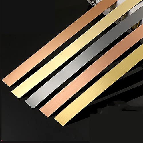 Striscia di Bordatura per Pareti Autoadesiva Metallizzata da 8 Piedi Modanatura Decorativa Flessibile Ultra Sottile Con Finitura A Specchio per Pareti Bordi Bordure Telai di Finestre