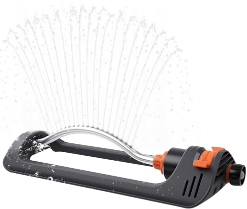 WPKD BLUEIY Automatisk svängande 19-håls bågformad sprinkler för trädgårdar, gräsmattor och blommor