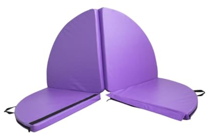 drburpily Träningsmatta för inomhusyoga, förbättrad tjocklek och mångsidig rund träningsmatta för alla utrymmen, dans, gymnastik, pilates