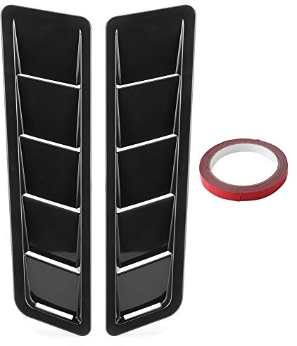 Trim di raffreddamento del cofano, Auto 2Pcs Cappuccio in plastica ABS universale Pannello di aspirazione dell'aria Trim Copertura del deflettore di raffreddamento del cofano Decorat esterno dell'auto