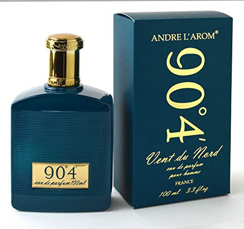 VENT DU NORD Eau de parfum pour homme 100 ml - Fabriqué en France - Produit de Grasse (90°4' (boisé, fougère))