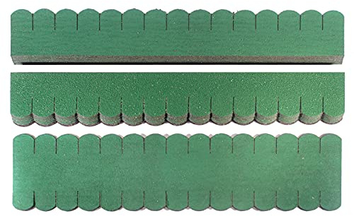 Manufaktur Martinshof 3 Sets Dachschindeln Biberschwanz (33 mm) grün 1,20 m Schindelstreifen, Biberschwanz, Dachdeckung hergestellt in der Werkstatt für behinderte Menschen