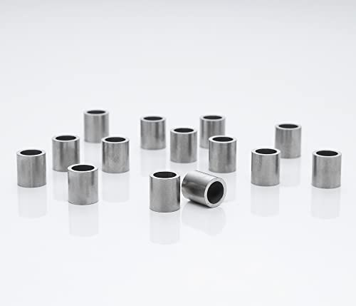 Edelstahl Distanzhülsen, Abstandshülsen – ohne Innengewinde, M6 Schrauben beweglich durchsteckbar – 9 x 6.6 x 1.2 mm (Außen x Innen x Wandstärke) – 20 Stück, Länge 5 mm
