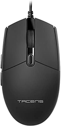 TACENS ANIMA AMG, Ratón Profesional Ergonómico, Diseño Natural Ultraligero, 3200DPI, Switches Mecánicos HUANO, Negro