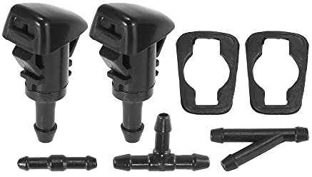 X AUTOHAUX 7Stk. Frontscheibenwaschdüsen Scheibenwaschdüse Heckscheibe Scheibenwischer Spritzdüse für Hyundai mit Stecker