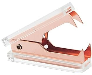 Ciieeo Staple Remover Acryl Rosegold Luxus Büro Zubehör Robust Edelstahl Büro Schreibtischzubehör Schule Bürozubehör
