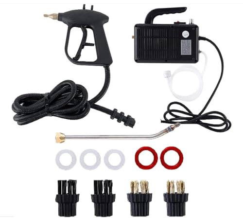 Nettoyeur vapeur à main 1700 W Machine de nettoyage à vapeur électrique 220 V Vapeur haute pression for le nettoyage, nettoyeur à vapeur haute pression 2-3 bars for cuisine salle de bain nettoyage sol