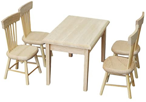 JOINPAYA Puppenmöbel-Sets Im Maßstab 1/12 Miniatur-bausatz Miniatur-hausmöbel Im Stil Puppenhausmöbel-Sets Aus Holz Deko-Sets Für Den Innenbereich