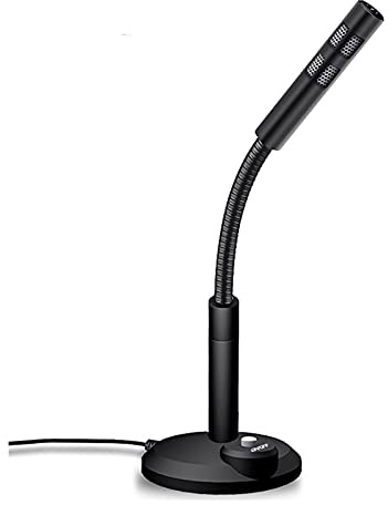 8KLANMMQ Mikrofon kondensatormikrofon USB AUX ingång HD Mike brusreducering brusborttagning rundstrålande telefonsamtalsmottagare (färg: Stil 1) (svart)