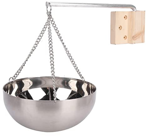 Acouto Bol D'aromathérapie Sauna de 20 Cm en Acier Inoxydable avec Bras Oscillant, Facile à Utiliser, Pratique pour Le Sauna Infrarouge ou Les Accessoires Traditionnels de Salle de Sauna