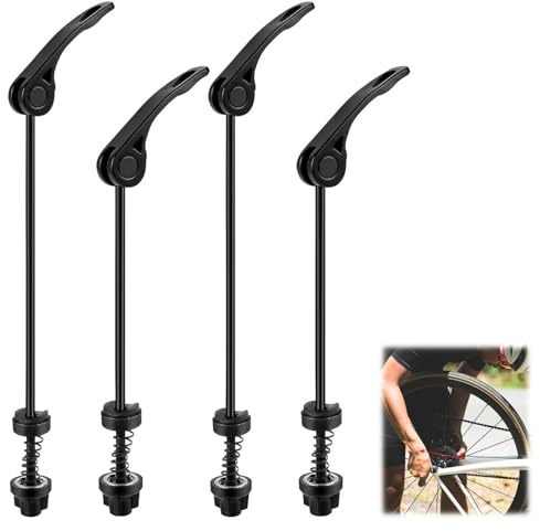 FWORUAIS 4 Stück Fahrrad Schnellspanner Fahrrad Vorder und Hinterrad Schnellspanner Quick Release Fahrrad Achsen Set Bicycle Quick Release MTB Schnellspanner für Rennrad Mountainbike