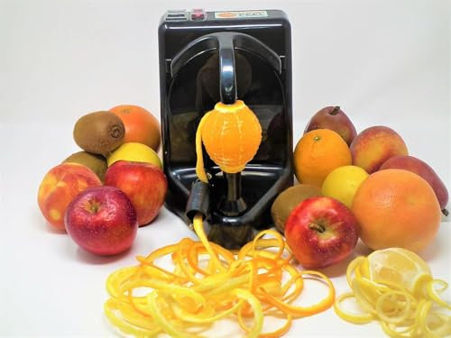 Pelamatic Orange Peeler Profesional - Pelador electrico de patatas, naranjas, tomates, kiwis, melocotones y demas frutas o verduras cuchilla acero inoxidable, 2026 (Negro)