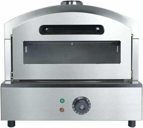 GFXYQPDNV Commercial Countertop Pizza Oven, Adjustable time & Temp to 350°C,2000W, Indoor Pizza Maker, Electric Pizza Oven, for Family and Restaurant