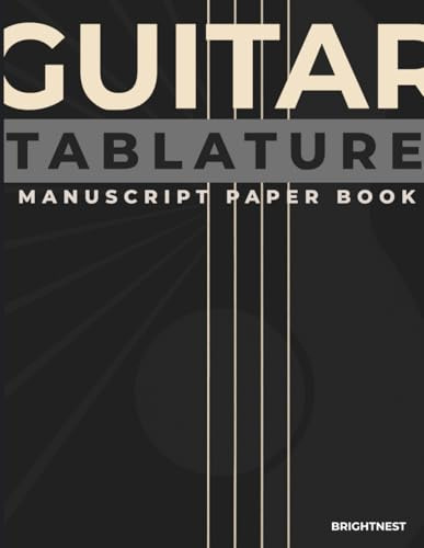 Guitar TABLATURE Manuscript Paper book: Blank Guitar Tablature with Chord Boxes –120 pages. Each has 9 Systems of Guitar TAB & 5 Chord Boxes – 6 -Line ... Practice & Music Composition – 8.5 x 11 in