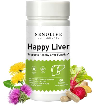 Purelia Liver Restore, Milk Thistle Liver Support Supplement, 60 Capsule