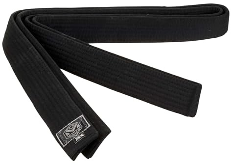 Ju-Sports Gürtel Master - schwarz, Baumwolle I Kampfsport Gürtel Für Budo-Sportarten Judo, Karate, Kickboxen uvm I Martial Arts Gürtel ca. 4,5cm breit