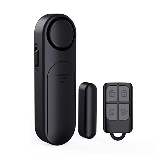 SECRUI Alarma para Puertas y Ventanas, 4 Modes Sirena de 120 dB con Controles Remotos, Sensor Puerta Garaje, Alarma Casa, Seguridad Ventanas Correderas para Niños, Hogar, Tienda
