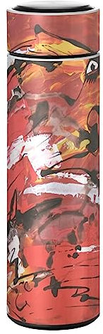 KAAVIYO Aquarell Fisch Abstrakte Kunst Wasserflasche Wasserkanne Edelstahl Isolierte Isolierflasche Auslaufsicher