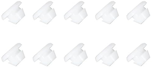 10Pcs 32mm Silicone Grommet Kit,Electrical Conductor Gasket Ring,White Rubber Grommet Rings for Wires,Cables Protect