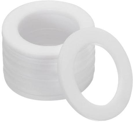 PATIKIL Unterlegscheiben, 100 Stück 30mm OD 20mm ID 2mm Dicke PTFE-Dichtungsunterlegscheiben Flanschdichtung Dichtung für Wasserhahnrohr Wasserschlauch