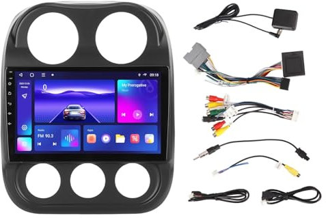 Brilluxa para Android 12 Radio de Coche estéreo 10.1 Pulgadas Pantalla táctil estéreo de Coche con Wi Fi para CarPlay para Android Auto con Bluetooth GPS Wi Fi Sistemas Multimedia