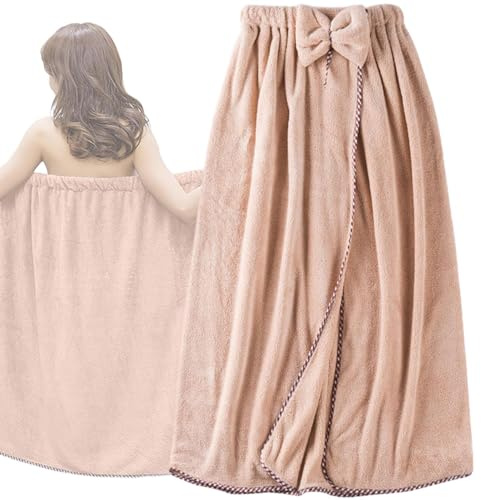 Asciugamano da doccia da donna, indossabile, accappatoio, accappatoio da doccia, spa, leggero, super assorbente, per sauna, spiaggia, piscina, palestra, viaggi, casa, hotel